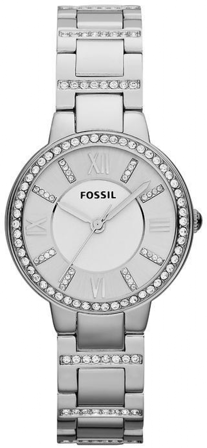 Fossil Womens Virginia Silver Watch 30mm