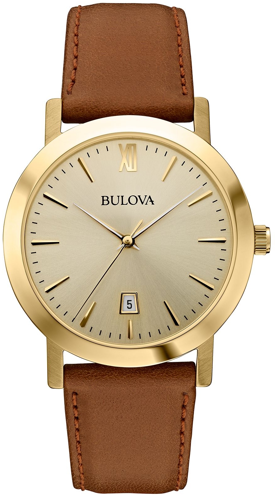 Bulova Unisex Brown Watch 38mm 