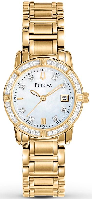 Bulova Highbridge Diamond Gold Women's Watch 26mm 