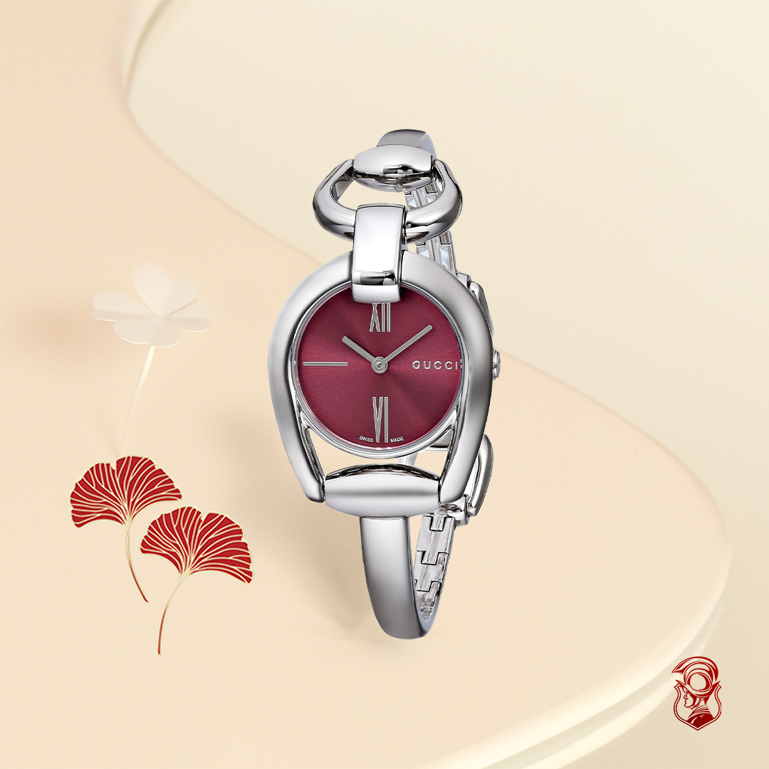 MSP: 66095 Gucci Horsebit Collection Red Watch 28mm 22,050,000