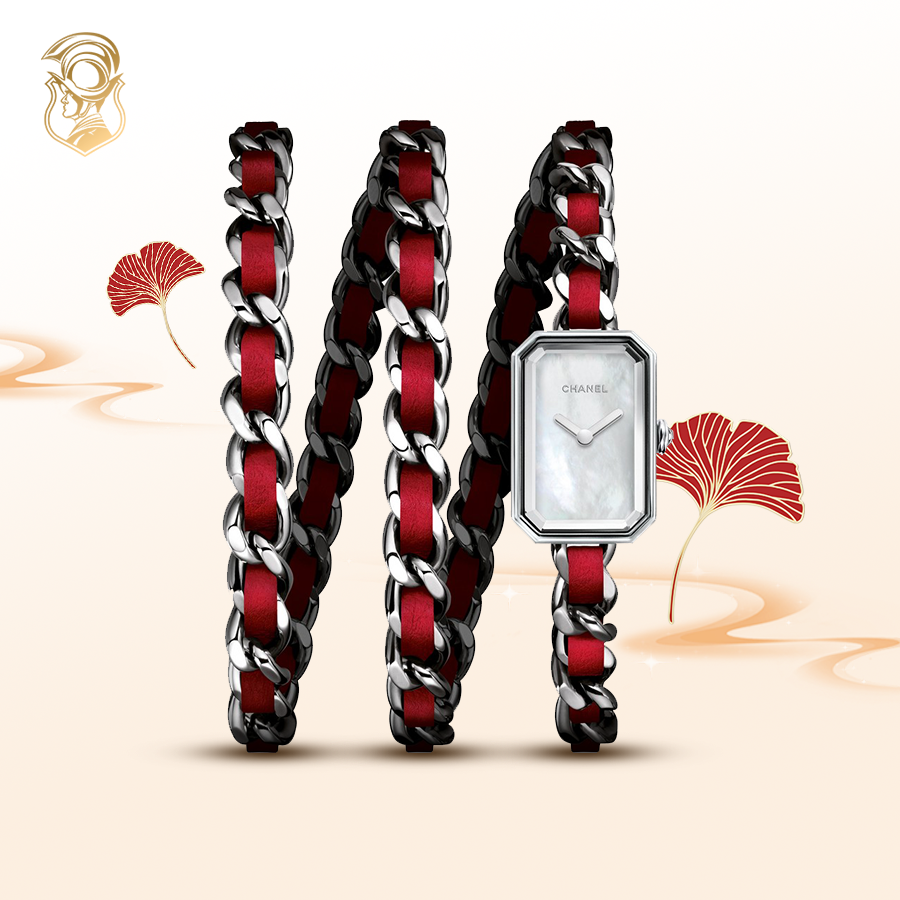 đồng hồ màu đỏ Chanel Première H5313 Limited Watch 23.6 x 15.8 