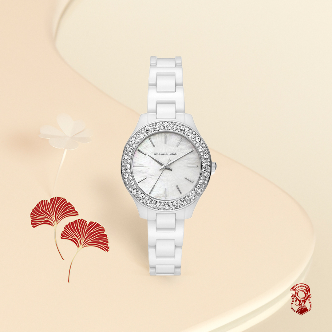 MSP: 98553 Michael Kors Liliane White Ceramic Watch 33mm 9,510,000