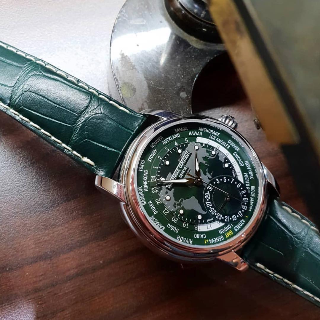 đồng hồ Frederique Constant Classics Worldtimer Manufacture FC-718GRWM4H6