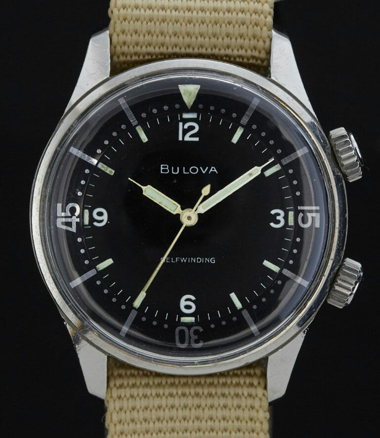Đồng hồ lặn Bulova sử dụng vỏ Super Compressor thập niên 60.