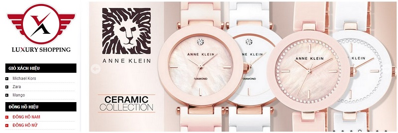 Luxshopping - Chuyên đồng hồ hiệu Anne Klein, Bulova, Citizen, DKNY, Fossil, Seiko...