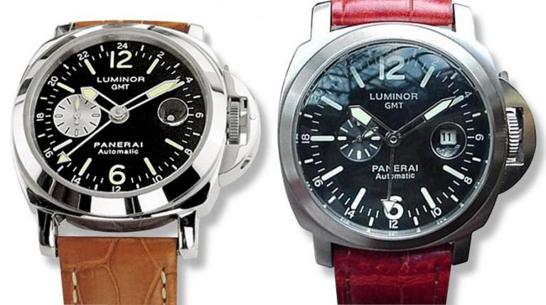 phân biệt đồng hồ Panerai Luminor GMT chính hãng và fake