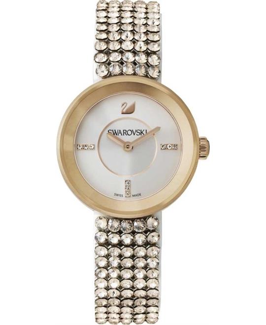 Swarovski Women''s  Gold Leather Swiss Quartz Watch 30mm