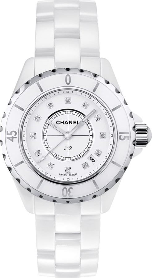 Đồng hồ Chanel J12 Diamond White Ceramic Ladies H0967 lướt