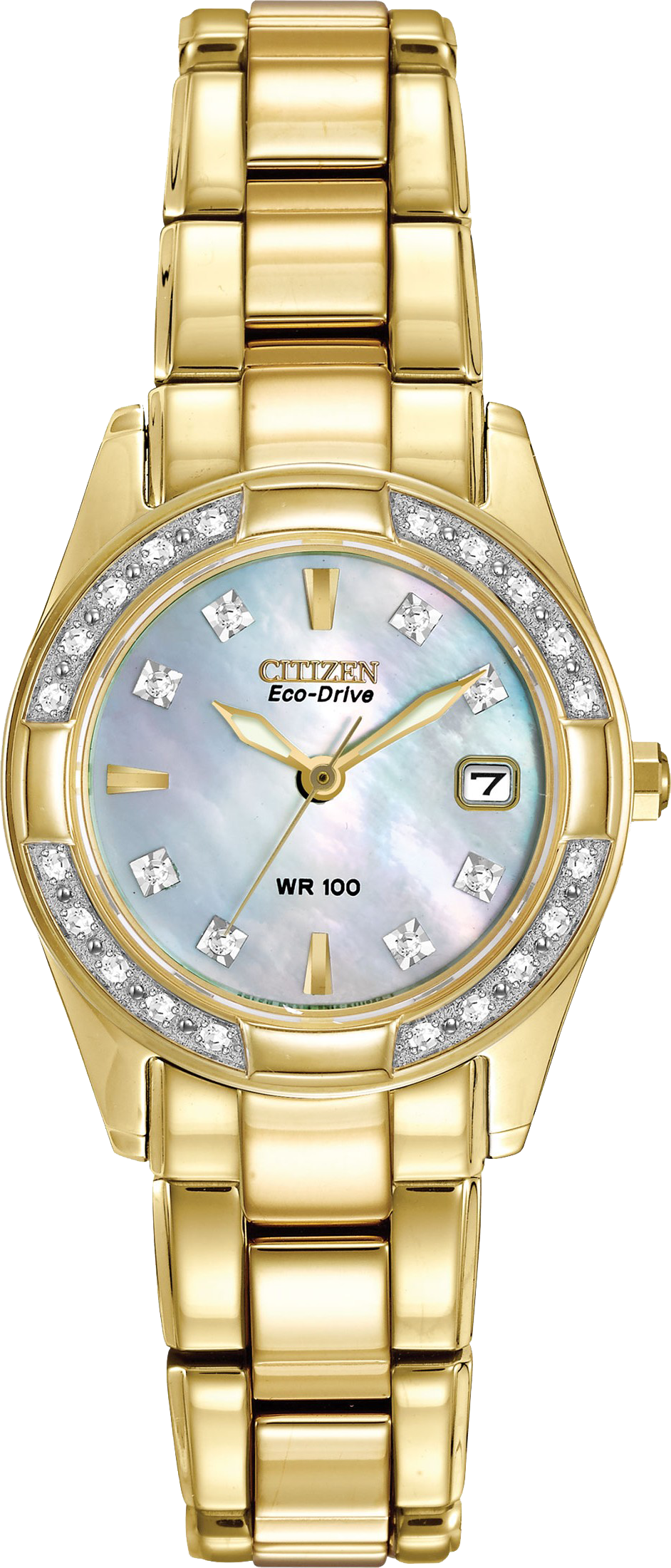 CITIZEN EW1822-52D ECO-DRIVE Women's Diamond Watch, 26mm