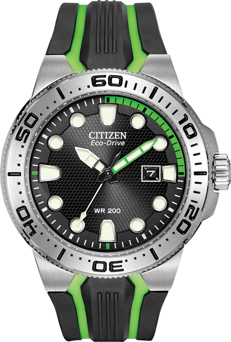 Citizen BN0090-01E Men's Scuba Fin Eco-Drive Diver's Watch, 45mm