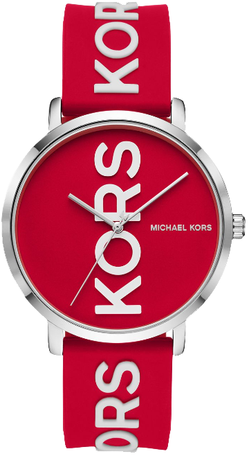 Michael Kors MK2827 Charley Red Silicone Watch 42mm