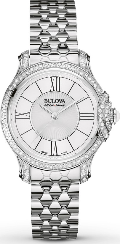 Bulova AccuSwiss Bellecombe Diamond Watch 31mm 