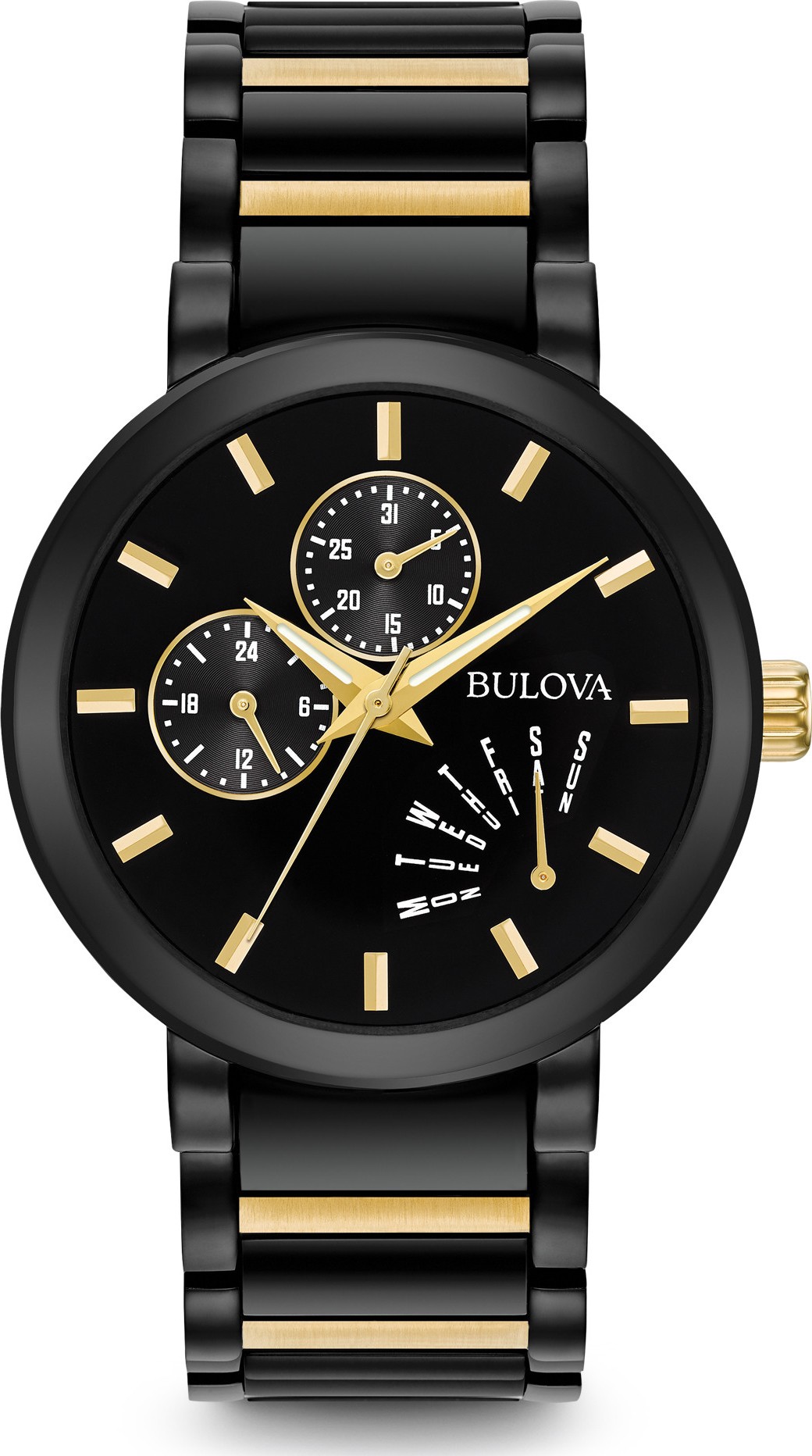 Bulova 98C124 Modern Black Ip Watch 40Mm