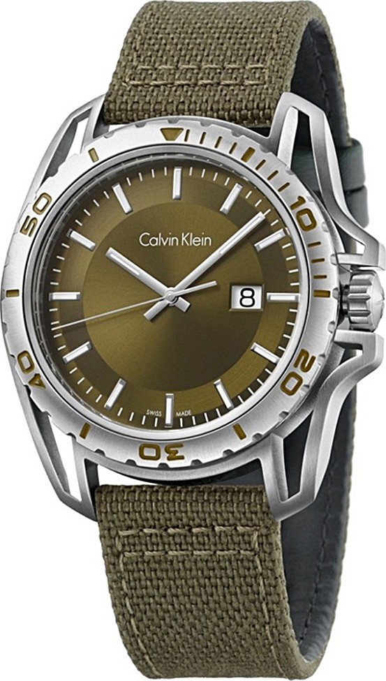Calvin Klein K5Y31XWL Earth Green Watch 43mm