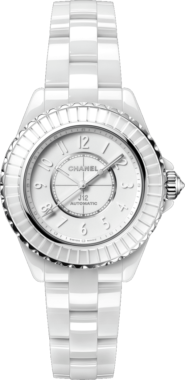 CHANEL J12 Calibre 121 Ladies White Ceramic Bracelet Watch  Ernest Jones