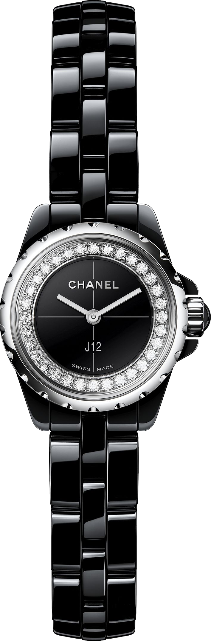 Chanel J12 Black Ceramic and Steel 33mm Ladies Watch H01625  Watches Of  Switzerland UK