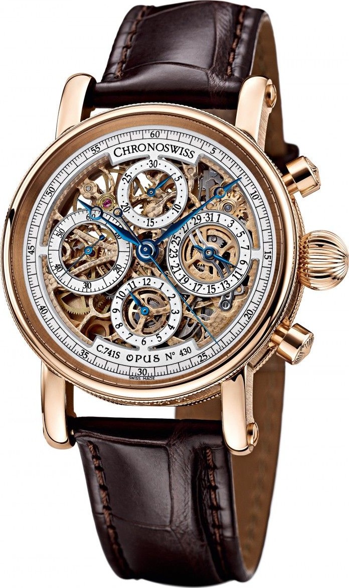 chronograph skeleton watch