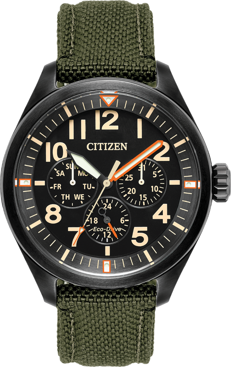 CITIZEN BU2055-16E Chandler Multifunction Nylon Watch 43MM