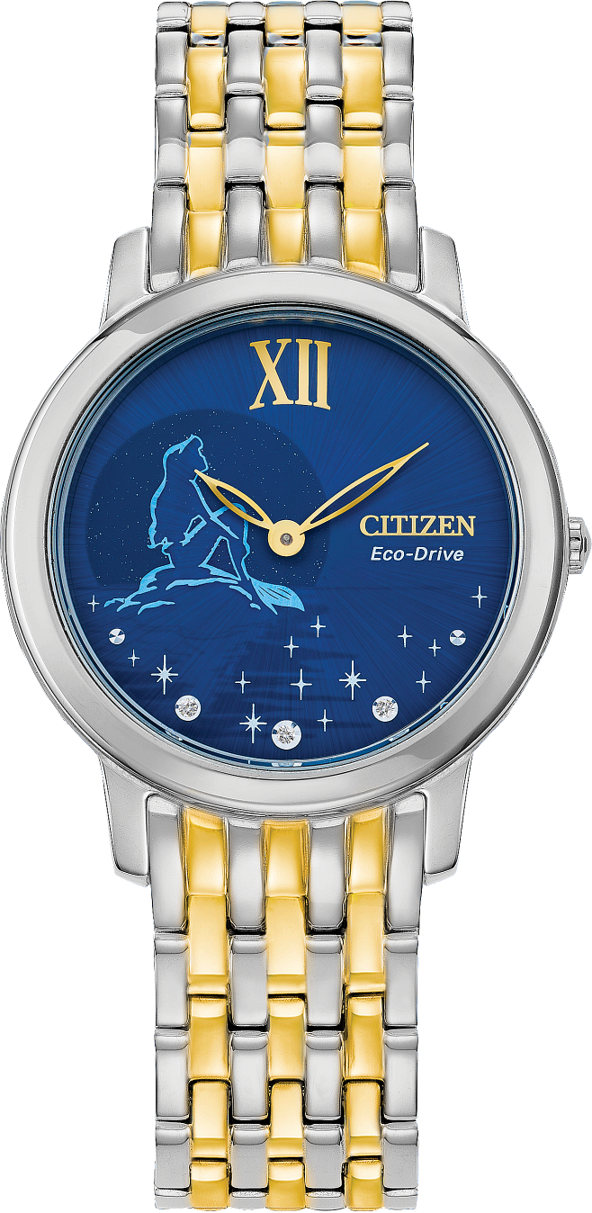 Citizen EX1499-50W Disney Ariel Diamond Women's Watch 30mm