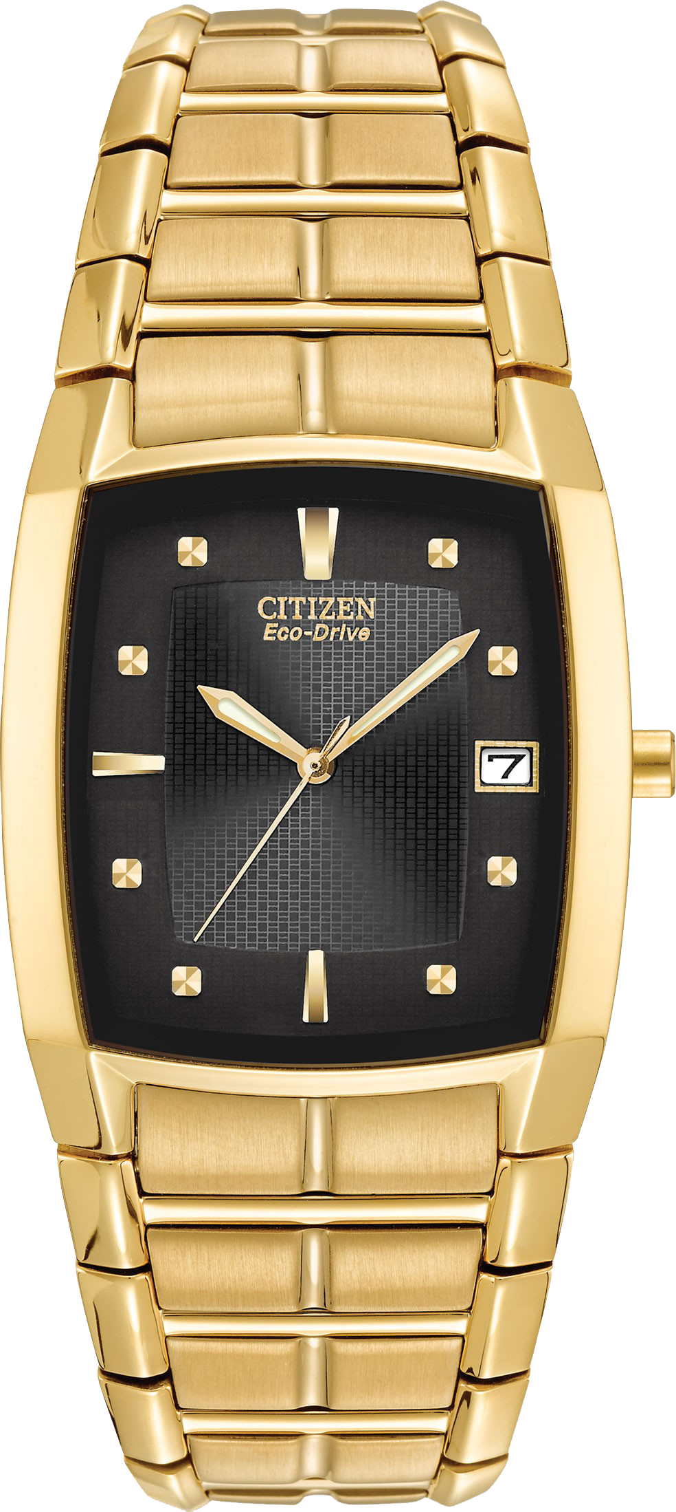 Citizen BM6552-52E Paradigm Gold Rectangular Watch 31x33mm