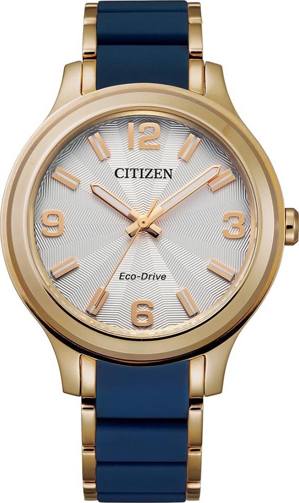 Citizen FE7078-93A Eco-Drive Silver Dial Rose Watch 