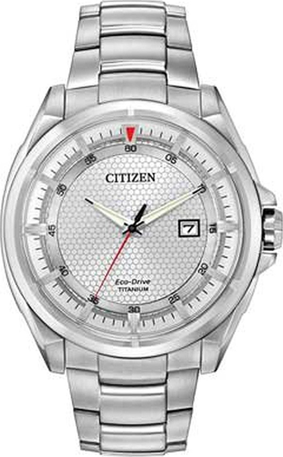 Citizen AW1400-87A Eco Drive Titanium Watch Silver Watch 44mm