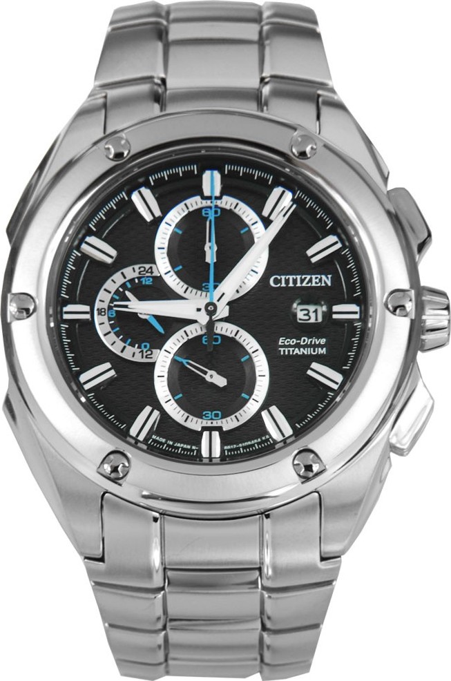 Citizen CA0210-51E NIGHTHAWK Eco-Drive Titanium Quartz Watch 46mm