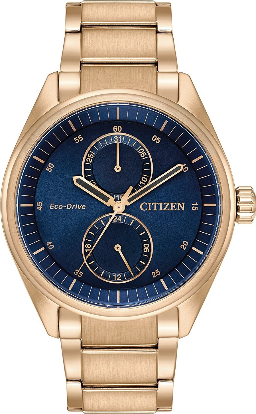 CITIZEN BU3013-53L Paradex Blue Rose Gold Watch 43mm