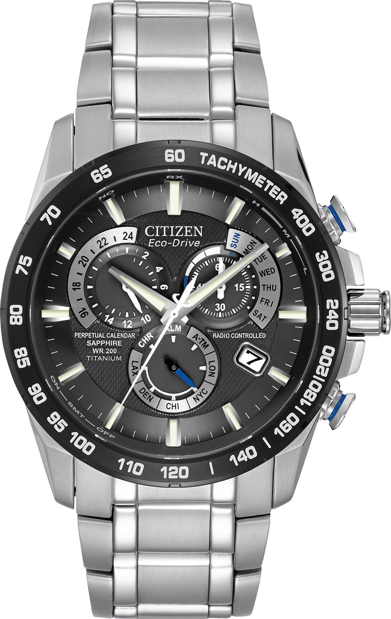 CITIZEN AT4010-50E PCAT Perpetual A-T Eco-Drive Watch 42mm