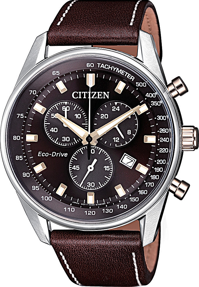 Citizen AT2396-19X Silver Japanese Chronograph Watch 40mm