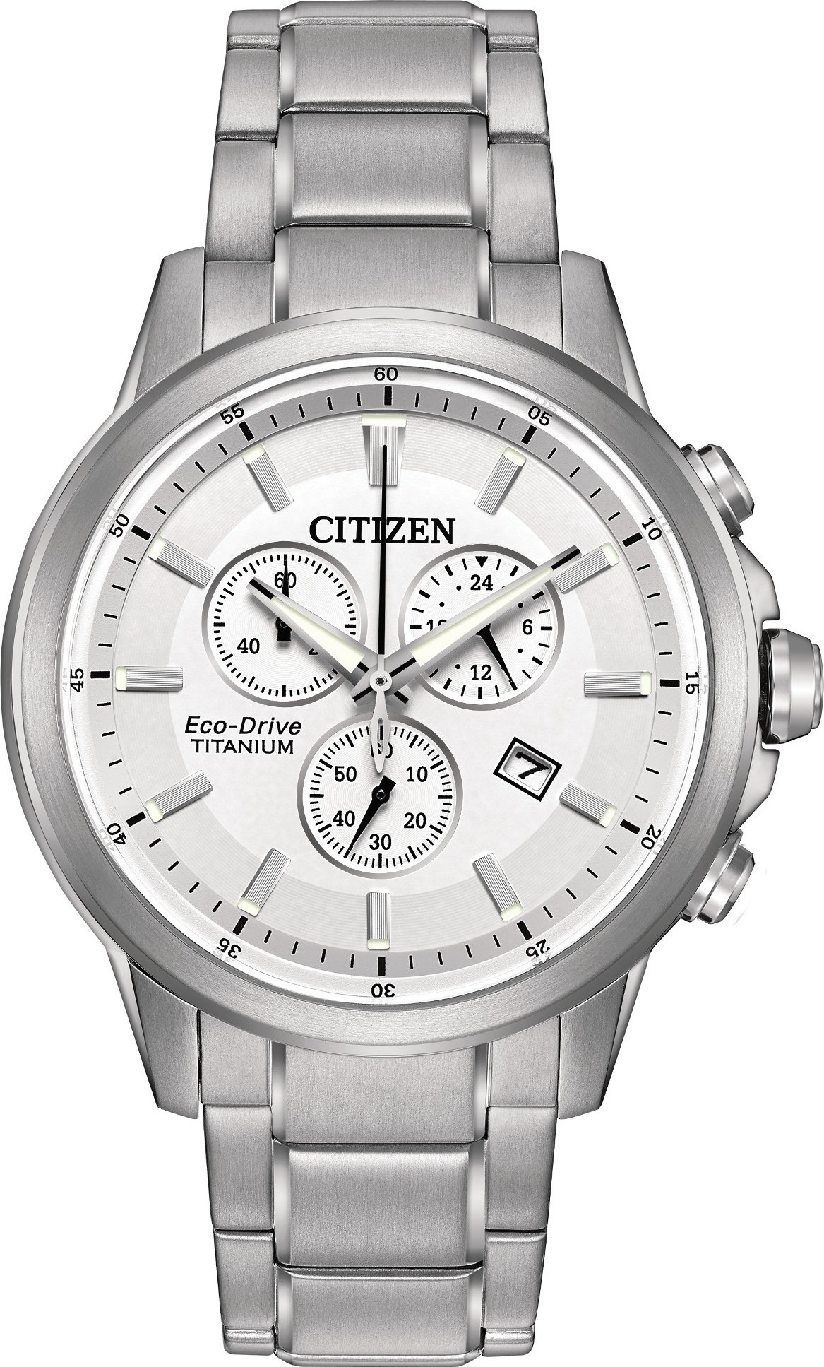 CITIZEN AT2340-56A TI + IP Chronograph Titanium Watch 42MM