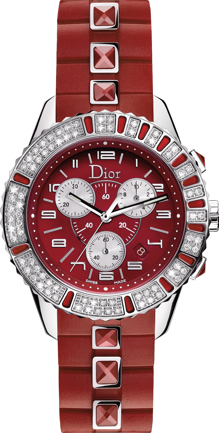 Đồng hồ Dior VIII Christal Diamond Black Ceramic Ladies Watch 38mm  CD1241E0C001  likewatchcom