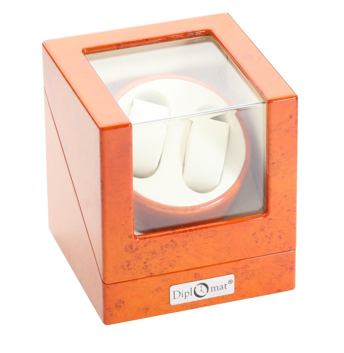 Đồng hồ Diplomat Burl Wood Double Watch Winder 31411