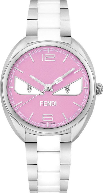 Fendi Momento F216037204D1 Diamond Bug Watch 34mm