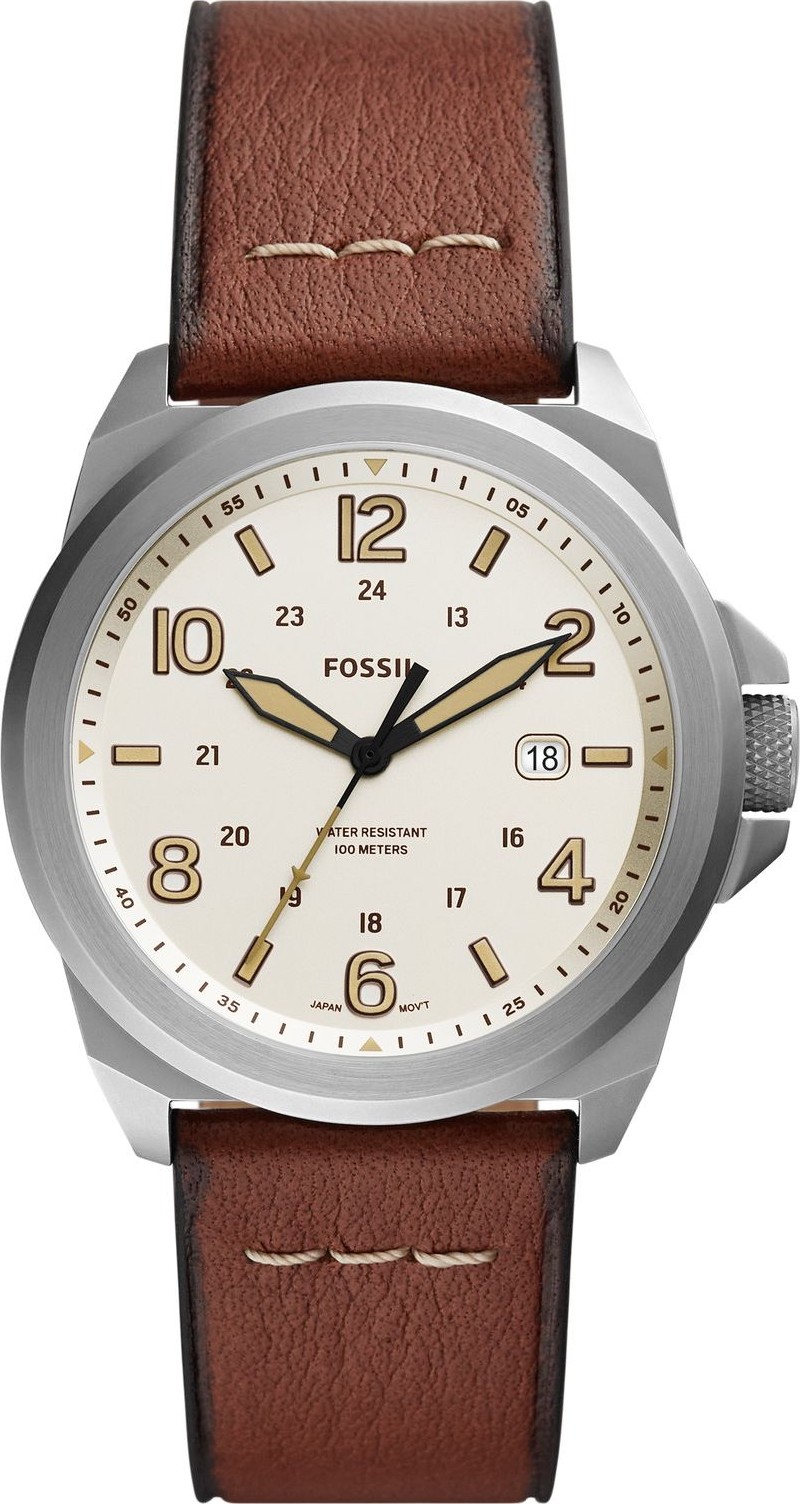 Fossil FS5919 Bronson Date Medium Brown Eco Leather Watch 40MM