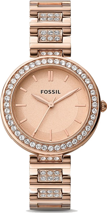 Fossil BQ3181 Karli Rose Gold-Tone Watch 34mm