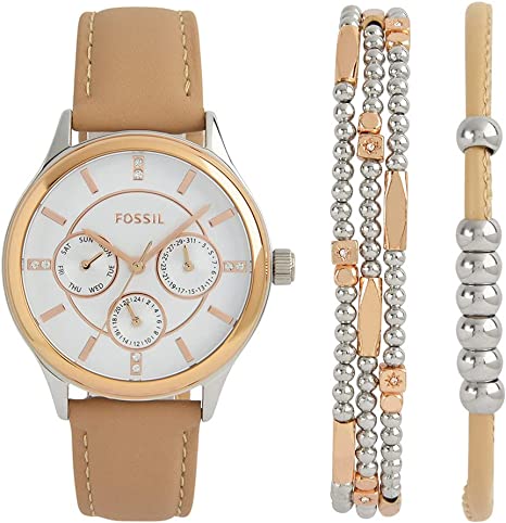 Fossil BQ3417SET Modern Sophisticate Multifunction Tan Watch 36MM