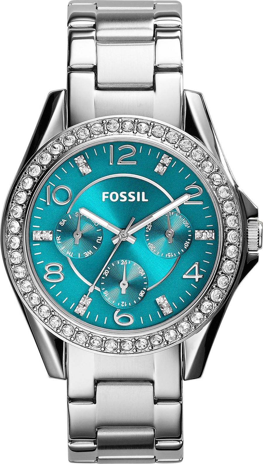 Fossil ES3766 Women's Riley Multifunction Stainless Steel Watch 38mm