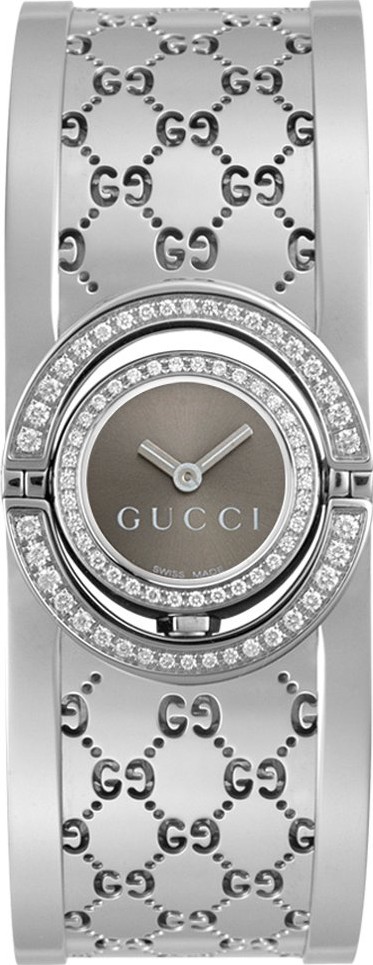 gucci twirl bangle watch