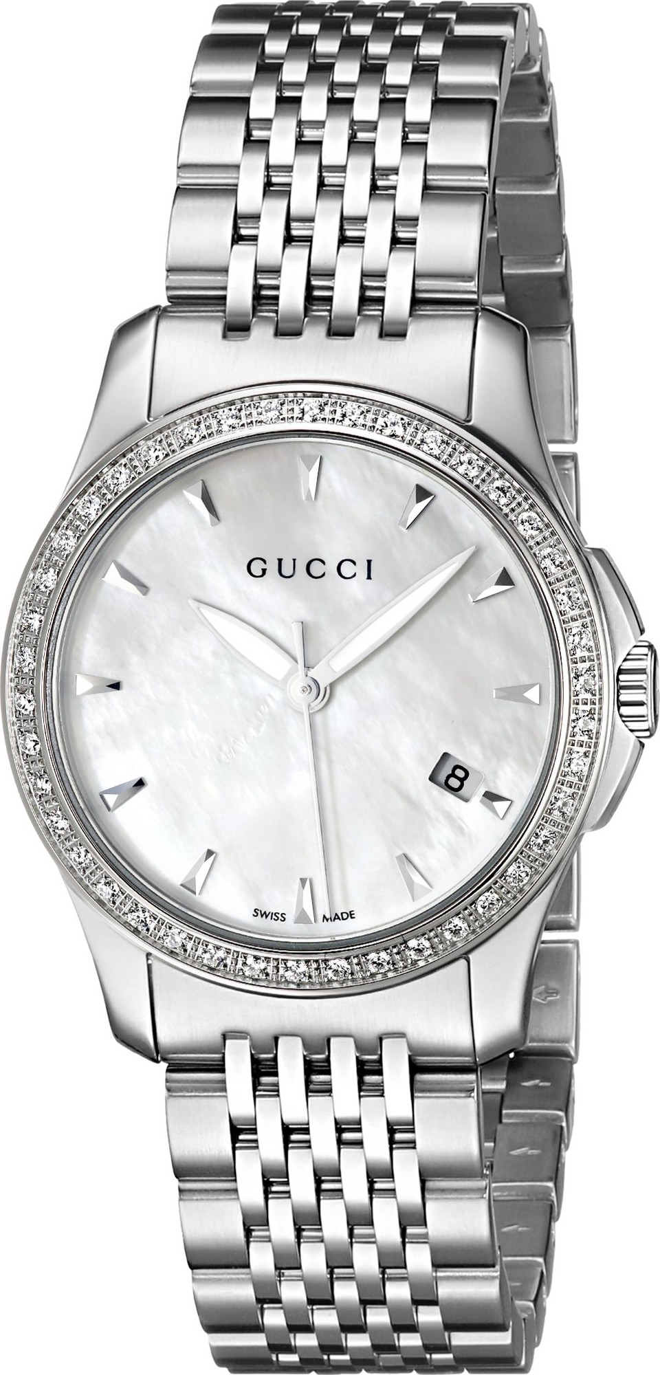 Gucci YA126506 G Timeless Diamond Watch 27mm