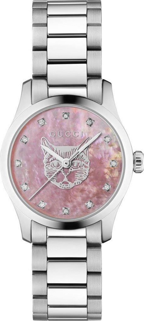 Gucci YA1265025 G-Timeless Diamond Watch 27mm