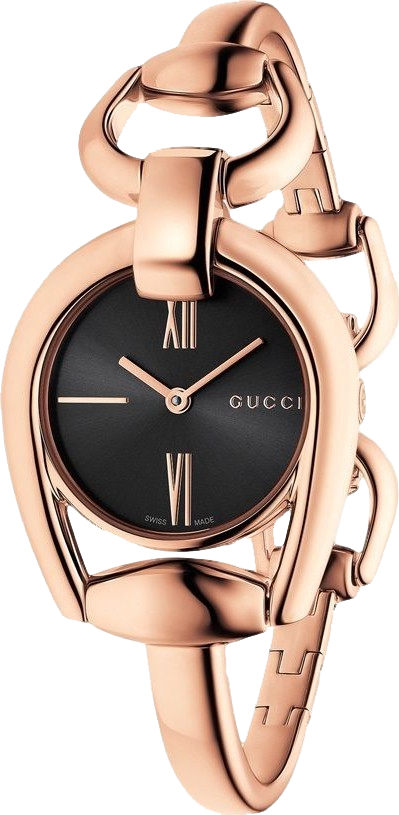 Gucci YA139507 Horsebit Rose Gold Ladies Watch 28mm