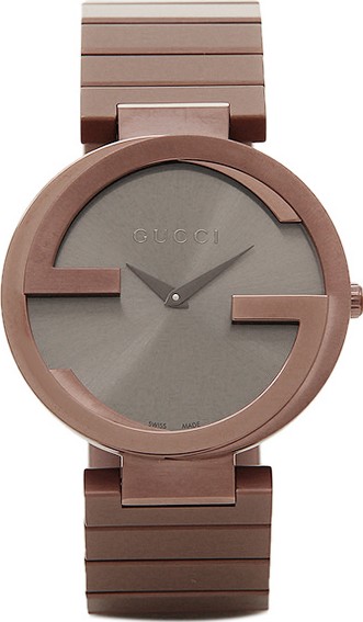 Gucci YA133317 Interlocking G Brown PVD Watch 37mm