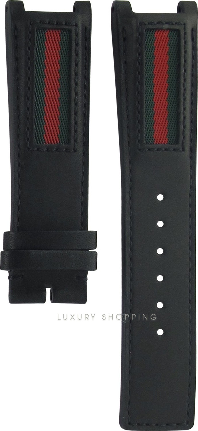 Gucci YDA33359 Leather Black Original Watch Strap 22/20mm