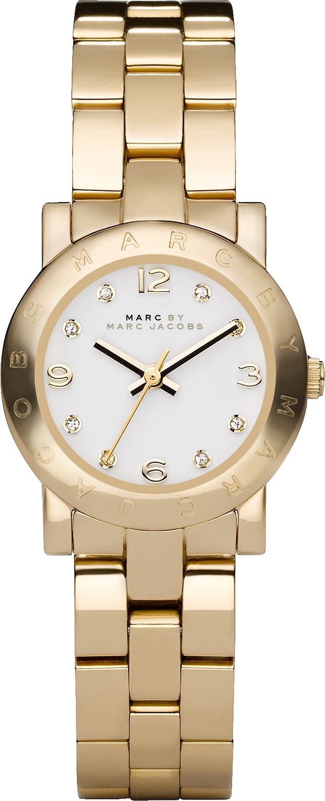 Marc Jacobs Mbm3057 Mini Amy Gold-Tone Watch 26Mm