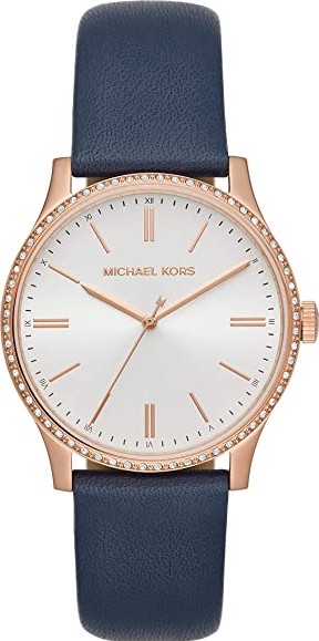 Mua Michael Kors Womens Stainless Steel Quartz Watch with Leather Calfskin  Strap  Tiki