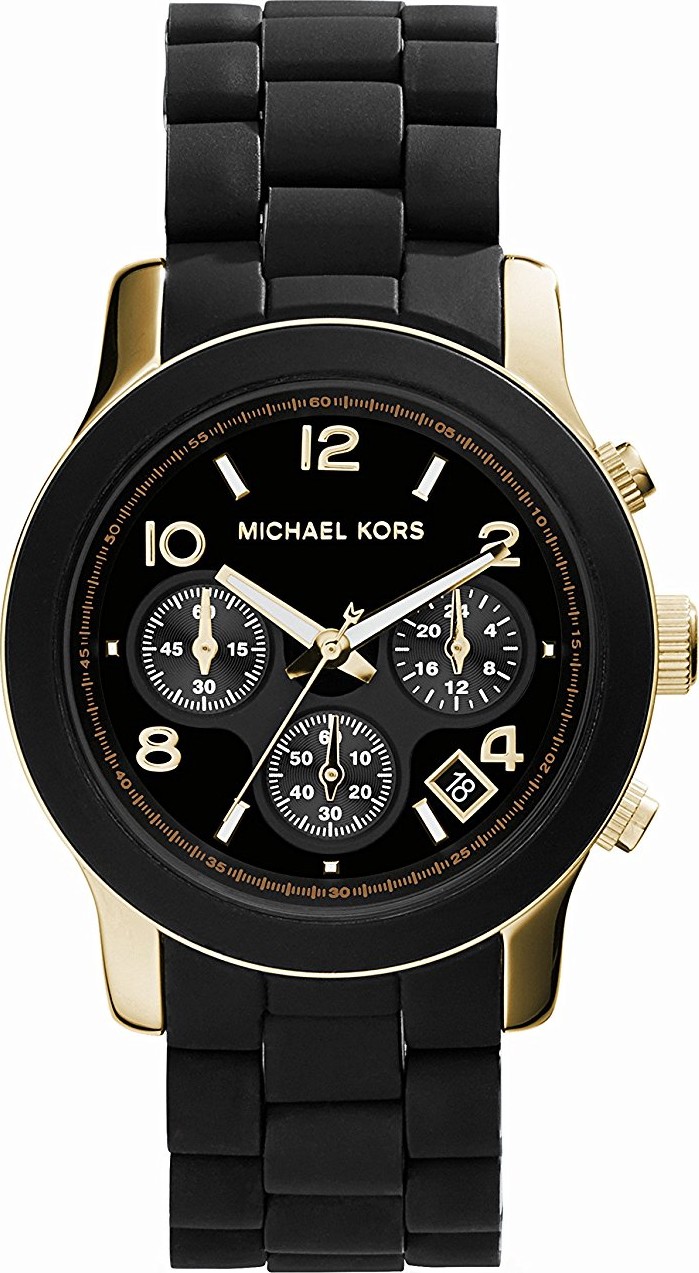 Michael Kors MK5191 Runway Black PU Watch 38mm