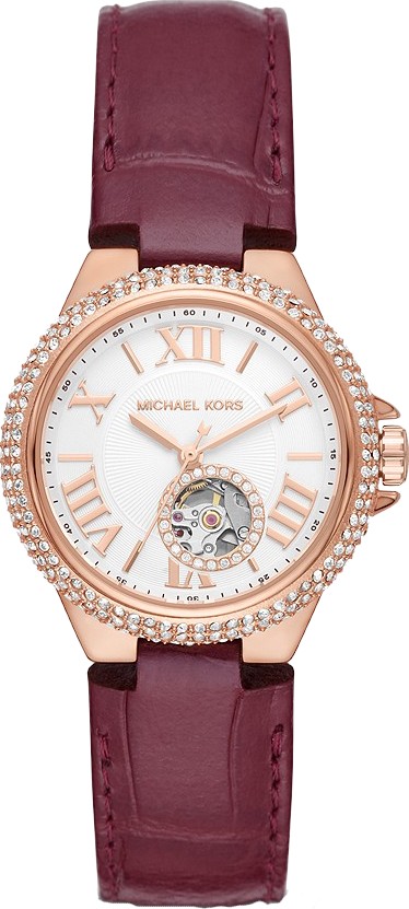 Michael Kors MK9052 Camille Automatic Berry Watch 33mm