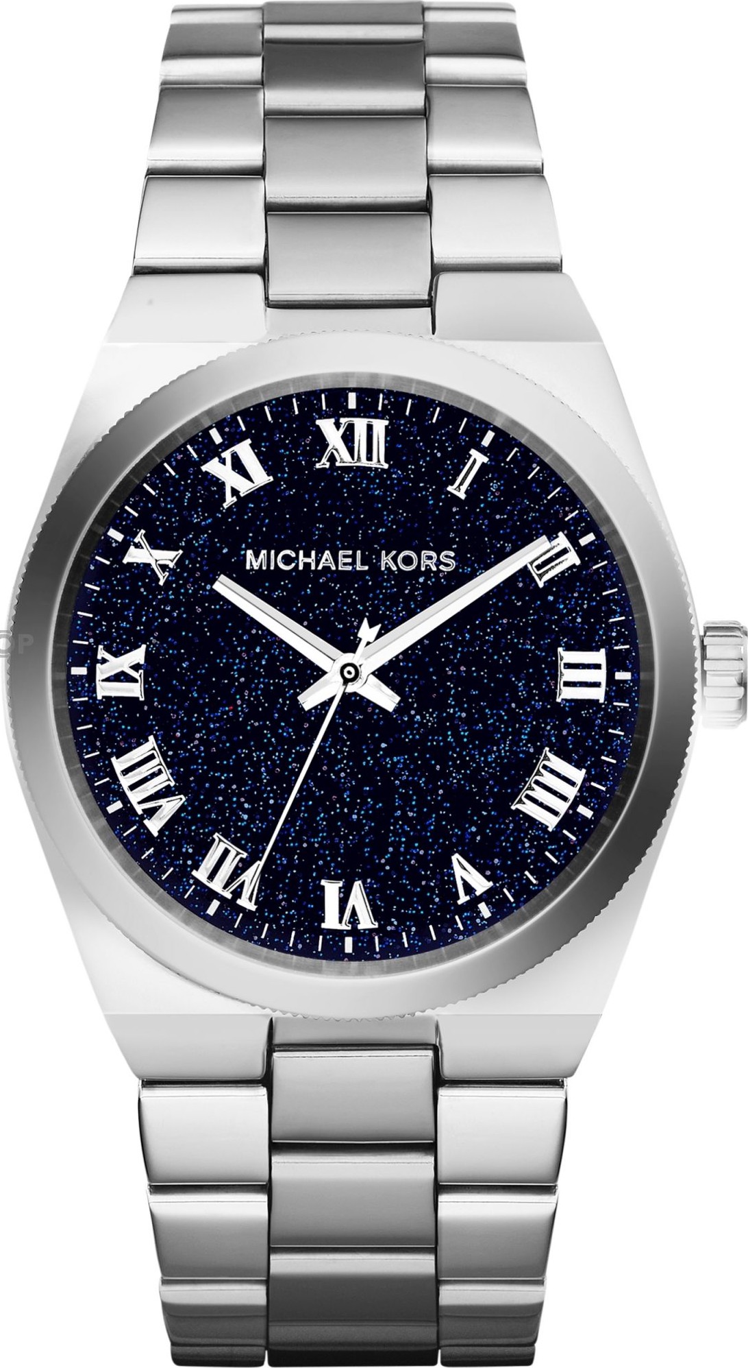 BlueGolden Michael Kors Mens Chronograph Navy Silicone Strap Watch