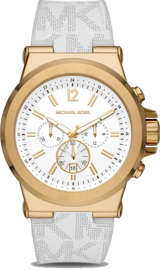 Michael Kors MK8937 Chronograph Optic White Watch 48MM